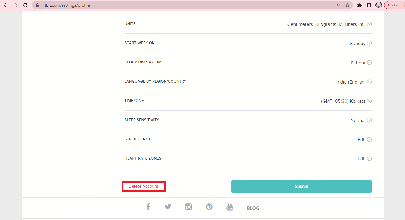 fitbit Eliminar cuenta en el tablero. Cómo restablecer la hora en fitbit inspire 2