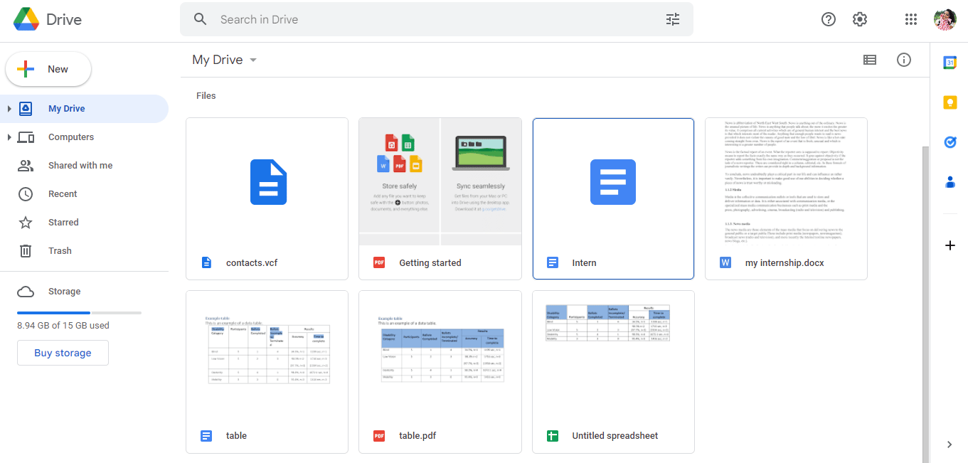 Ve a tu Google Drive