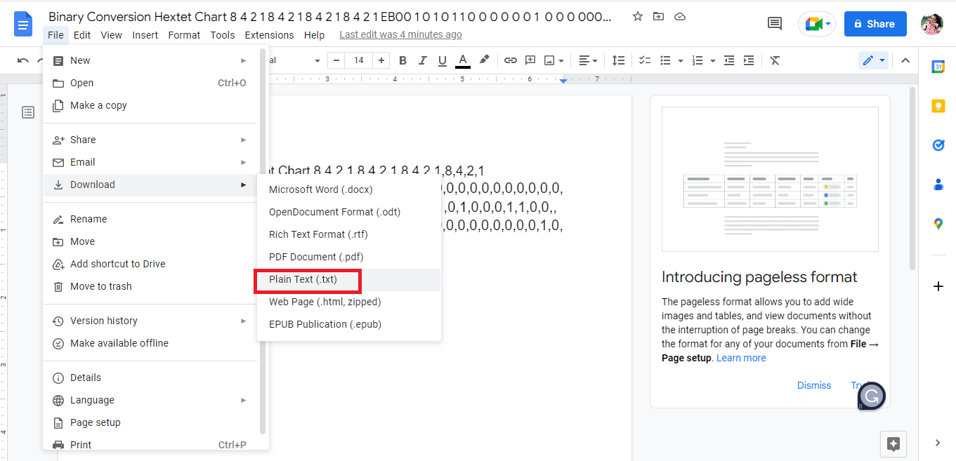 Descarga el archivo como texto sin formato (.txt)