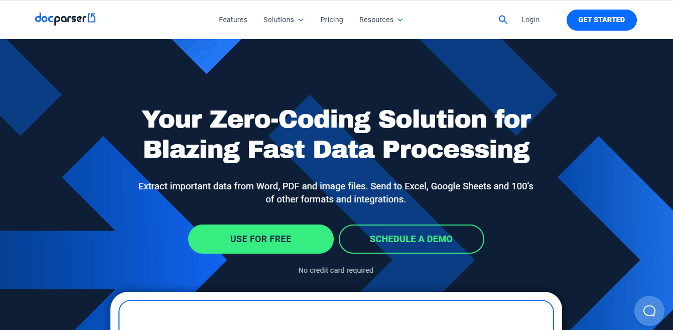 Sitio web oficial de Docparser