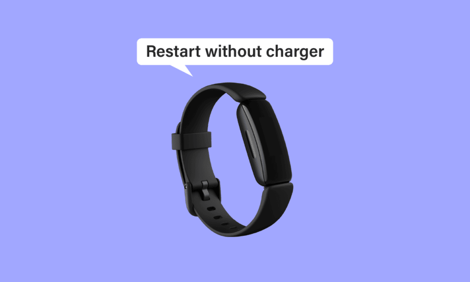 Cómo reiniciar Fitbit Inspire sin cargador
