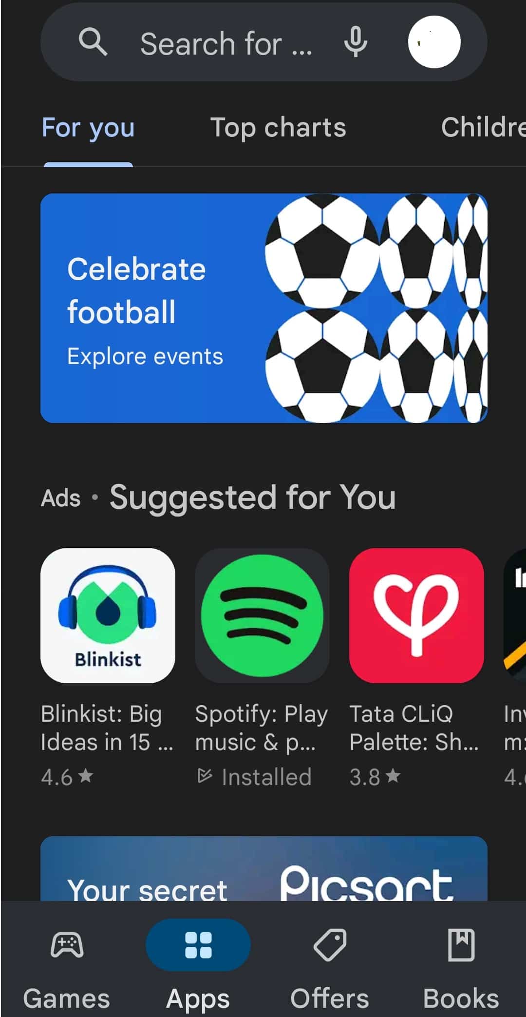 Aplicación Google Play Store