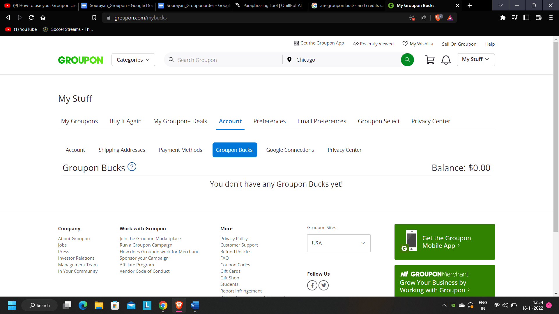 Puedes encontrar tu historial crediticio de Groupon aquí |  solicitud de devolución de Groupon |  cancelar orden