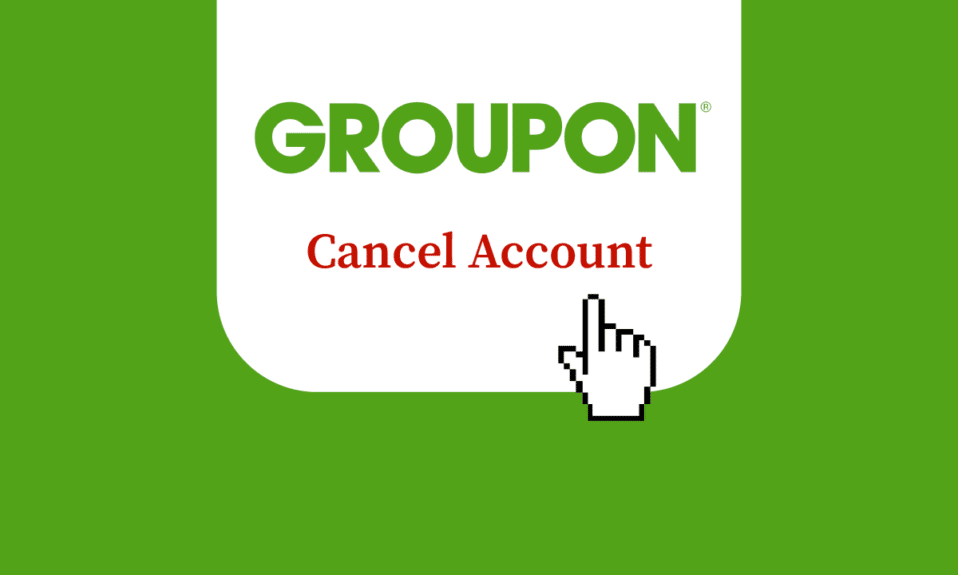 Cómo cancelar una cuenta de Groupon