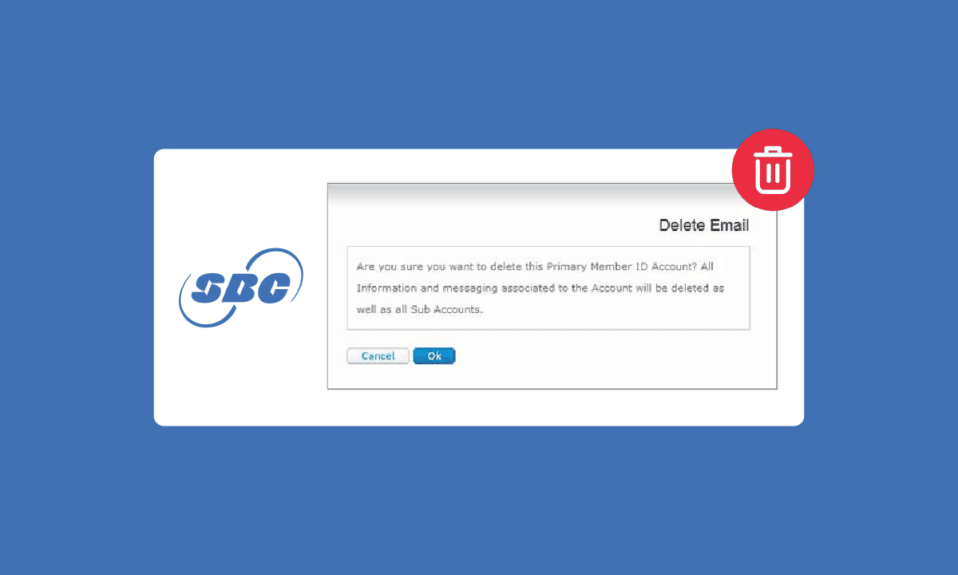Cómo eliminar una cuenta de correo electrónico de SBCGlobal