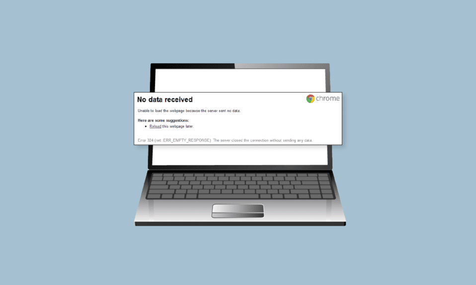 Arreglar el servidor de Google Chrome no envió ningún error de datos