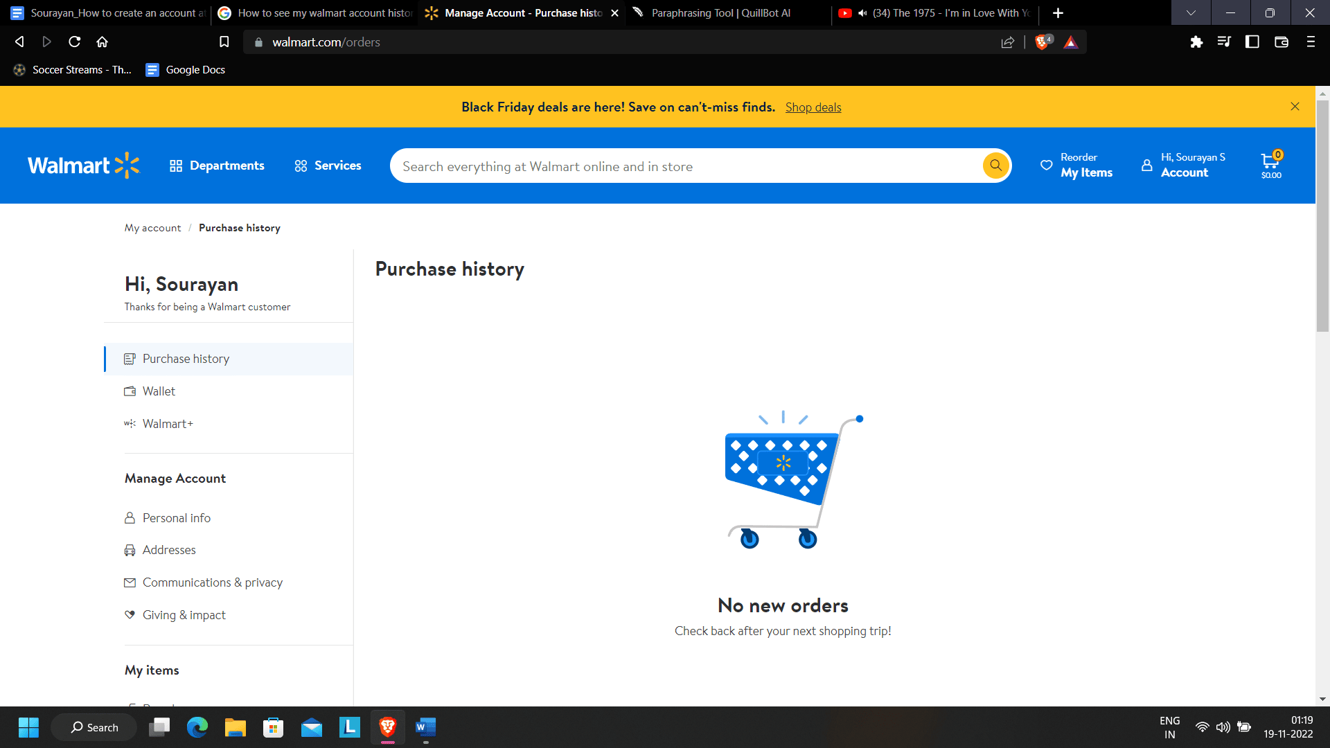 Página de compra |  Cómo crear una cuenta en Walmart |  hacer un pedido en línea de Walmart