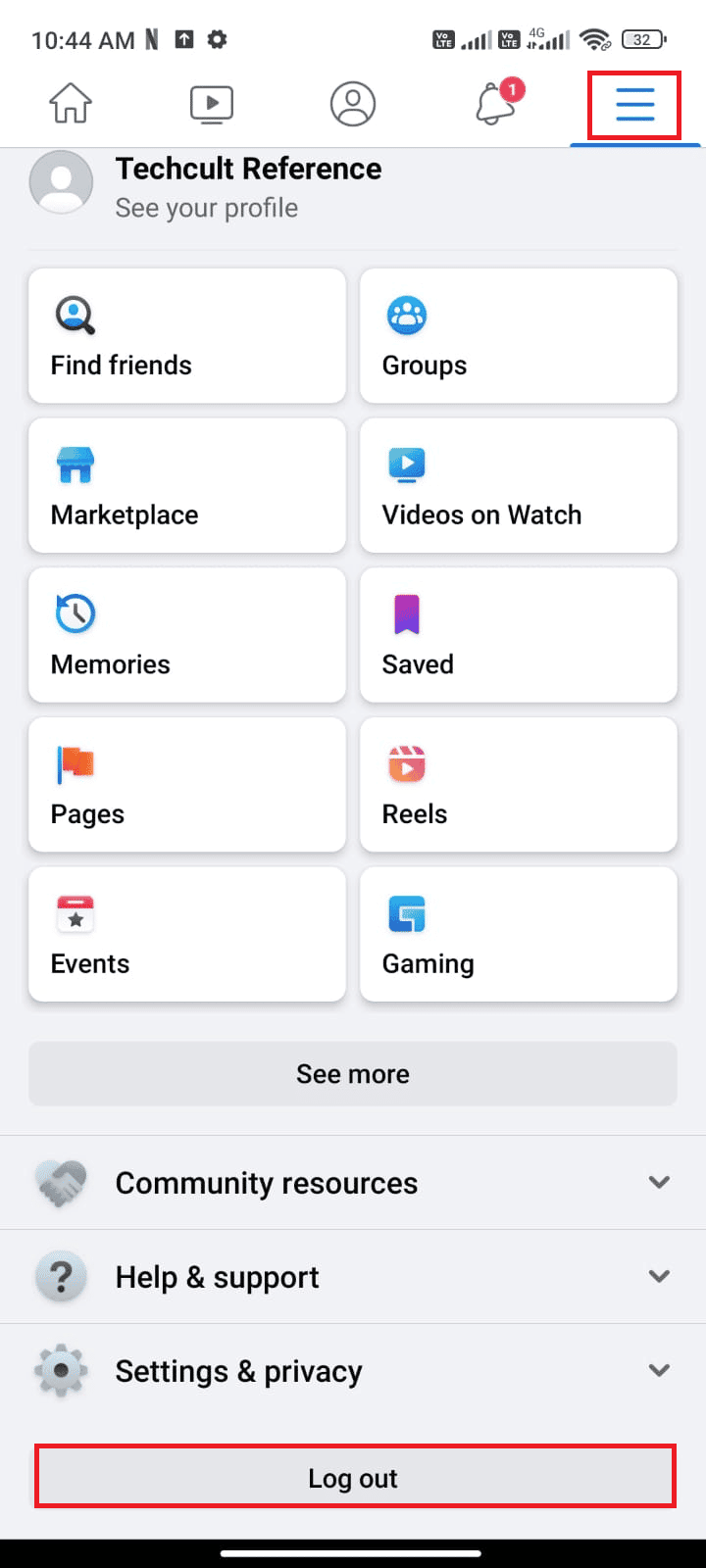 toque Cerrar sesión