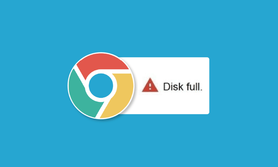 Solucionar el error de descarga completa del disco de Google Chrome