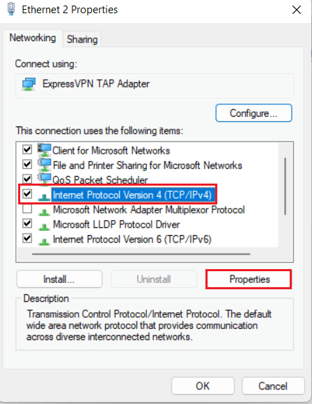 seleccione Propiedades