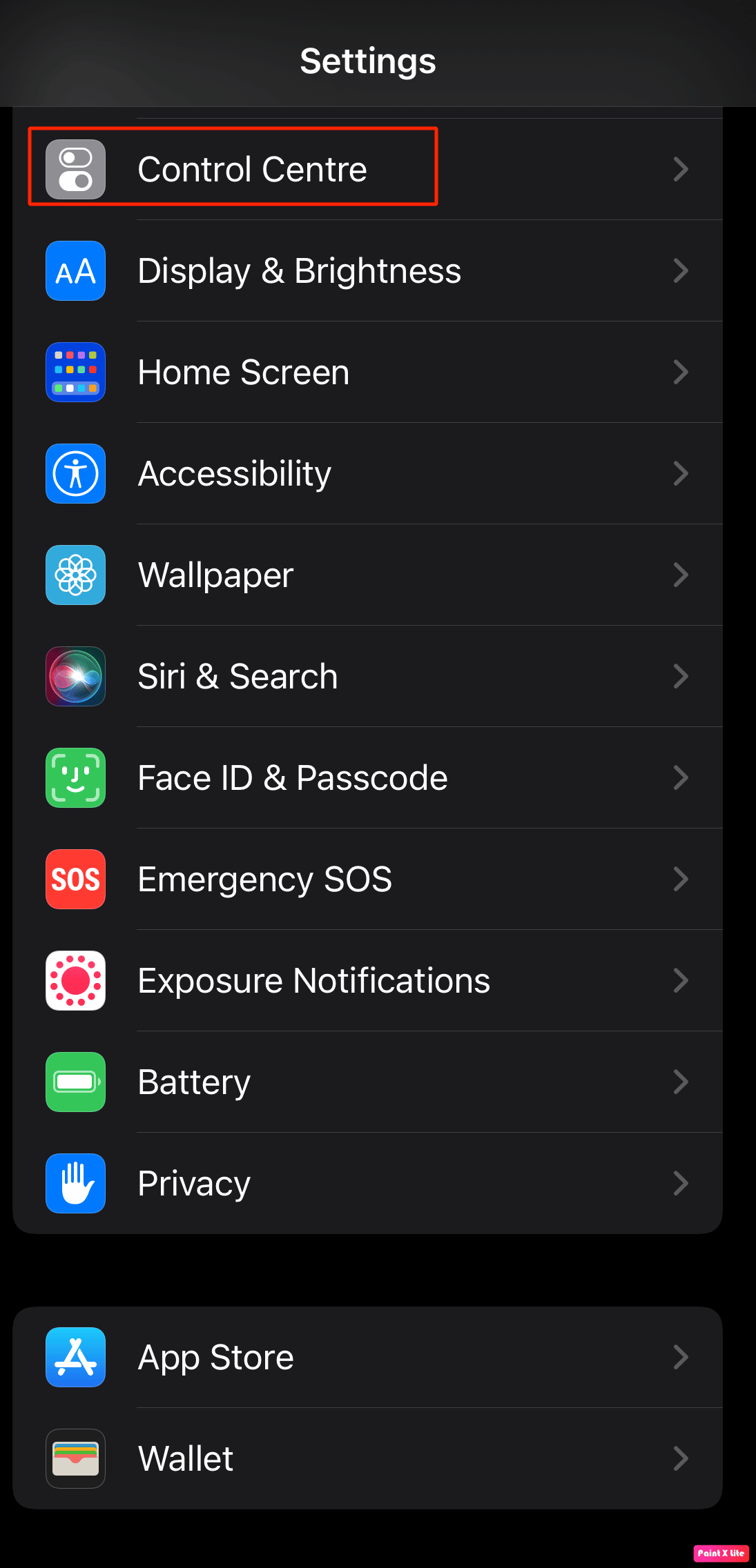 elegir centro de control. 12 formas de arreglar la linterna del iPhone que no funciona