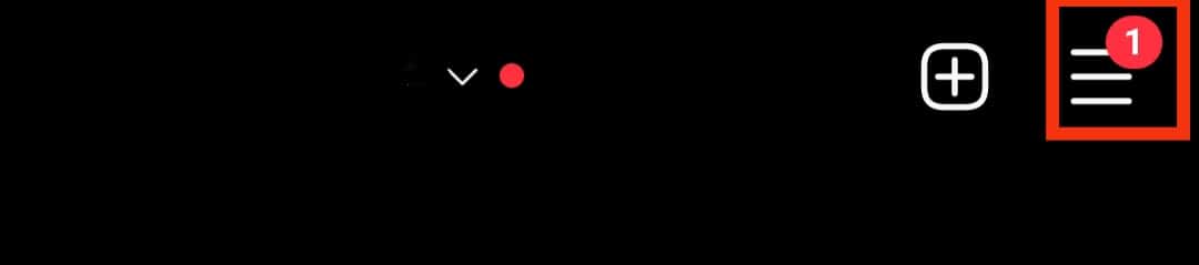 toque en las tres líneas.  Cómo eliminar cuentas en Instagram