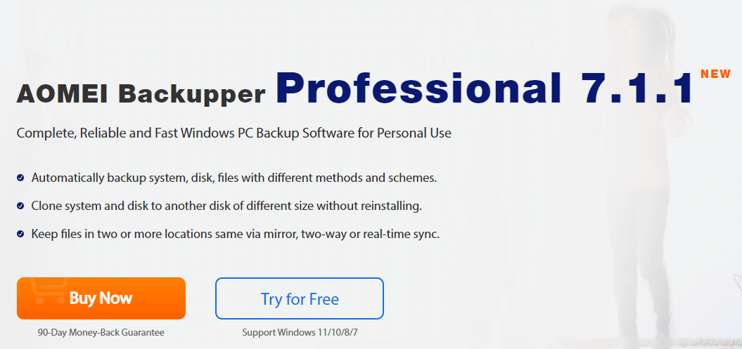 AOMEI Backupper Profesional 7.1.1