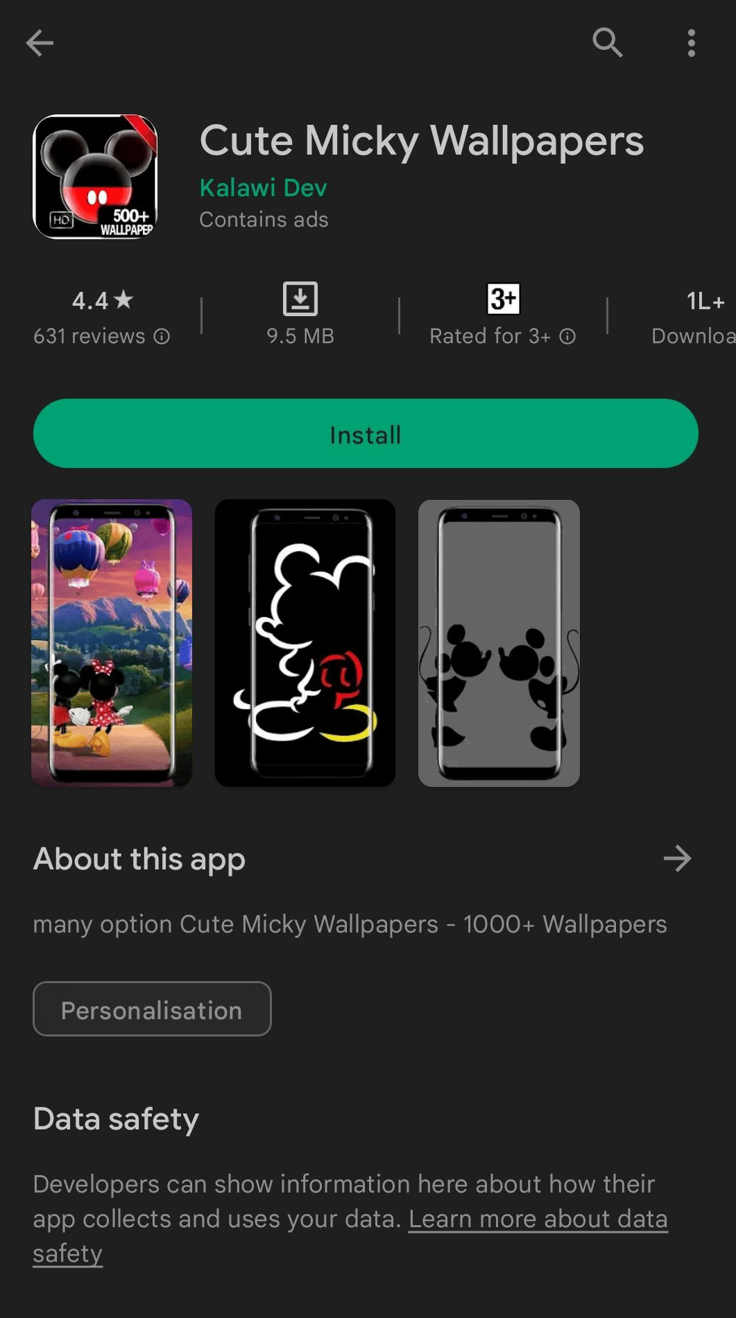 Lindos fondos de pantalla de Mickey Play Store 