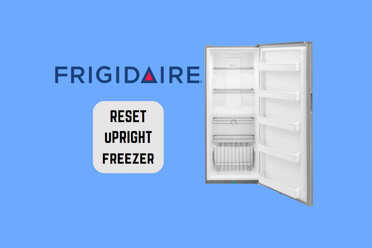 ¿Hay un botón de reinicio del congelador vertical Frigidaire?