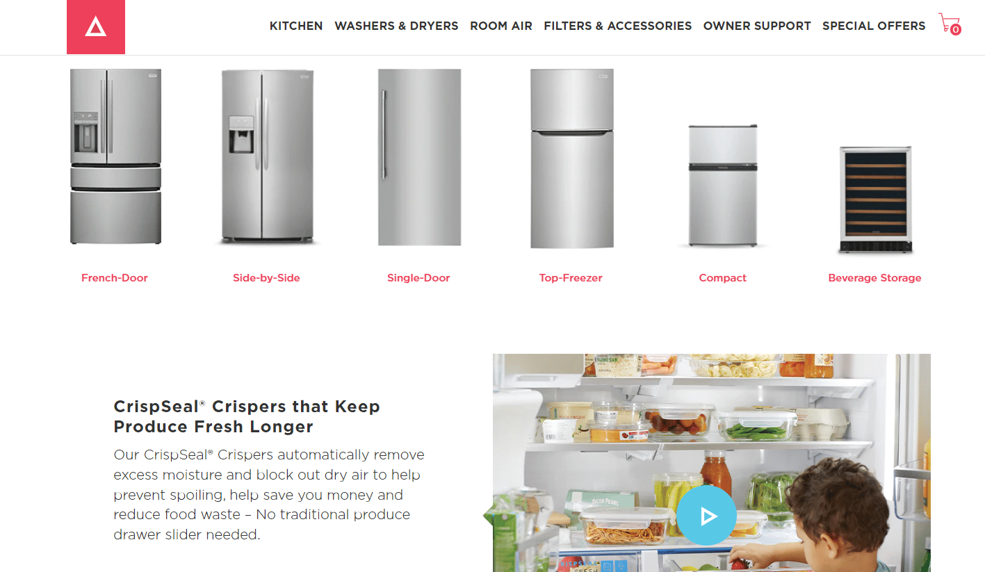 refrigerador frigidaire