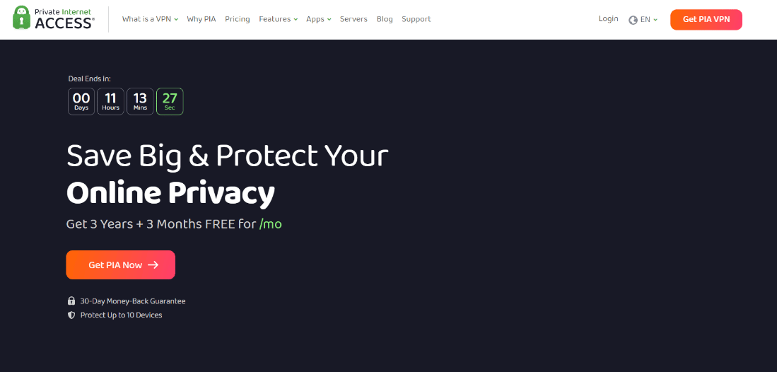 página web VPN de acceso privado a Internet