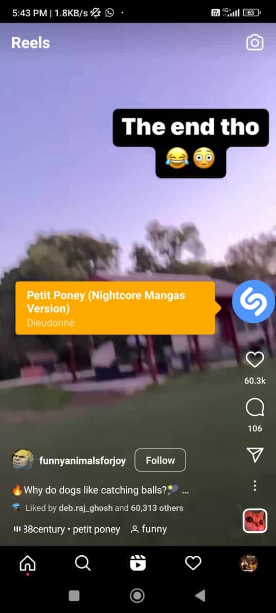 Shazam encuentra el nombre de la canción