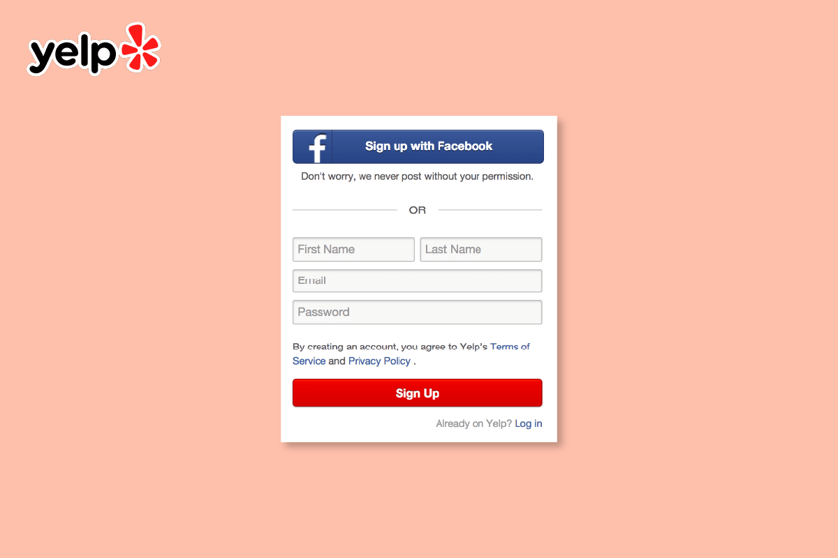Cómo crear una cuenta en Yelp