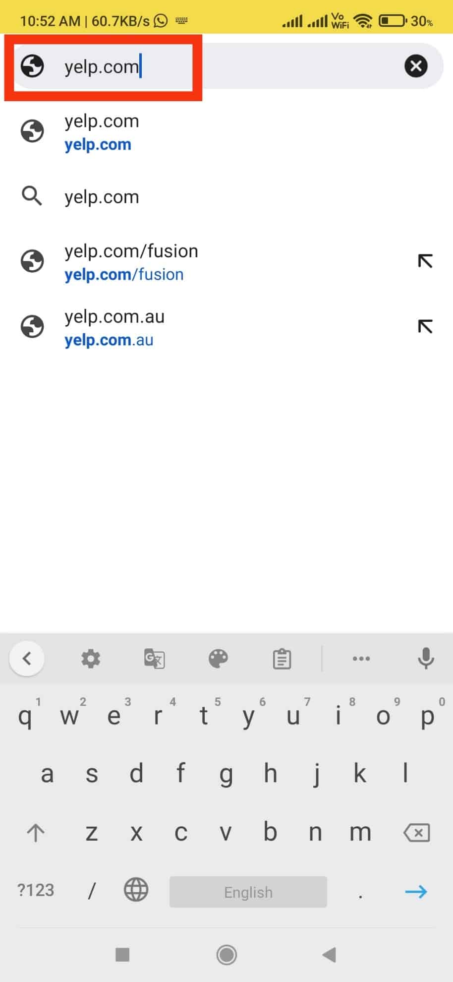 Visite el sitio de yelp.