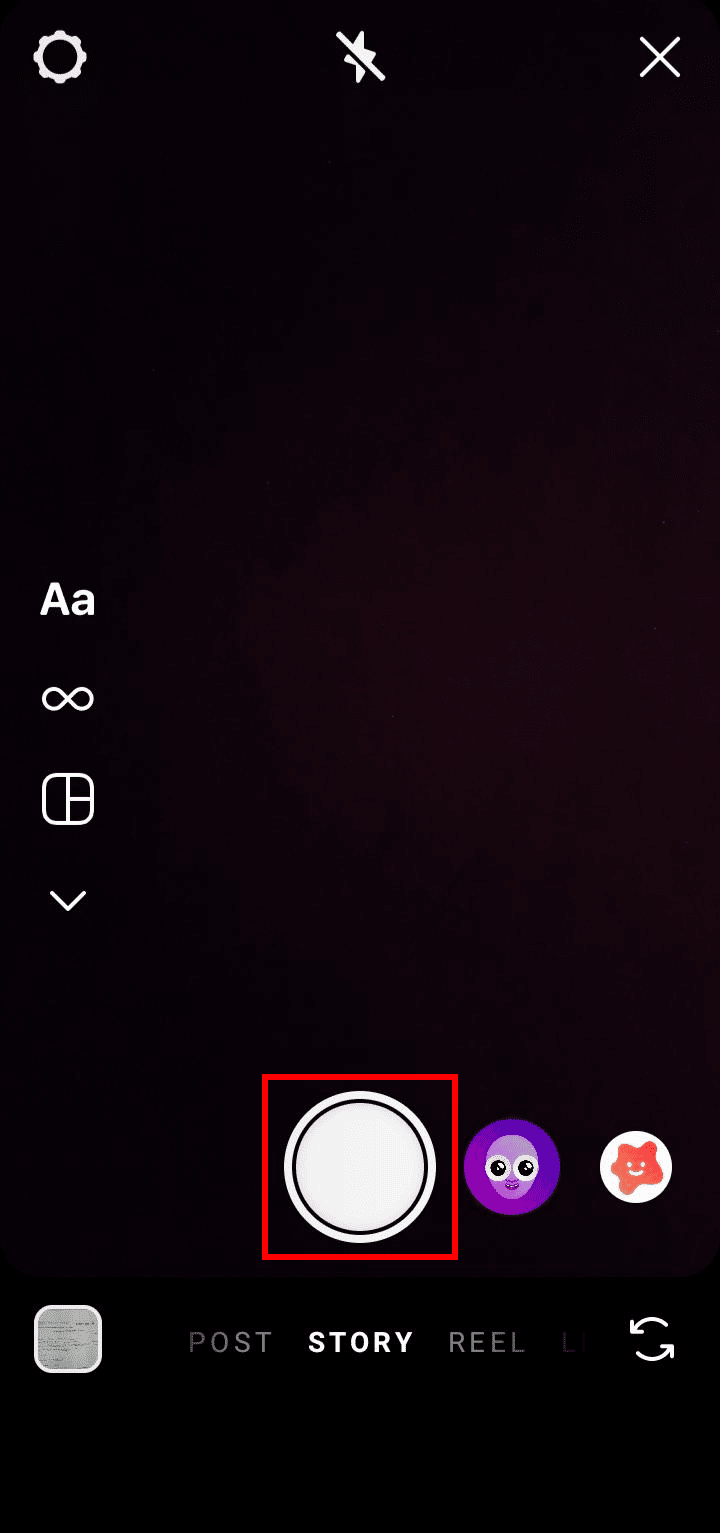 Toque el botón para tomar una foto o toque y mantenga presionado el botón para grabar un video o toque.  |  ¿Cómo se pueden actualizar las publicaciones de Instagram?  cambiar la fecha y la hora en Instagram automáticamente