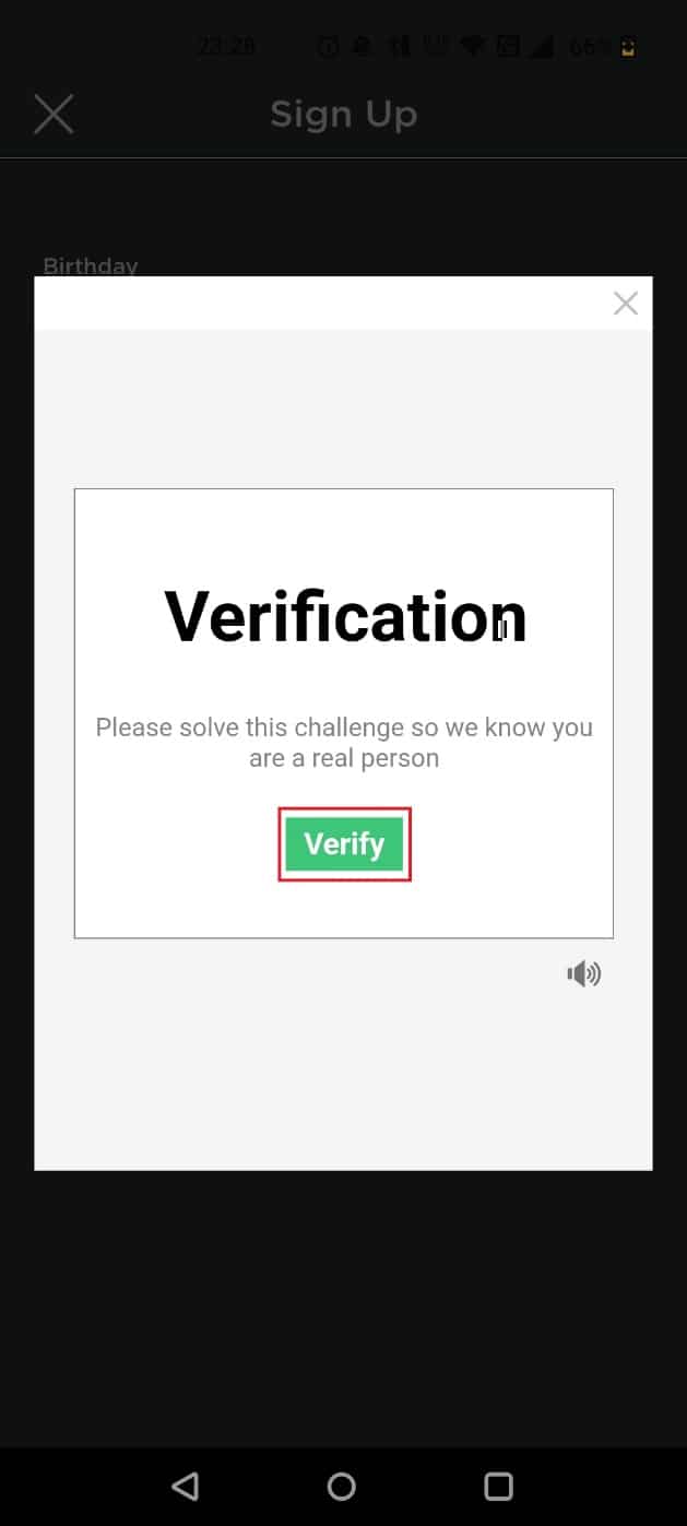 Toca Verificar y completa el proceso de verificación | cambiar de cuenta en roblox