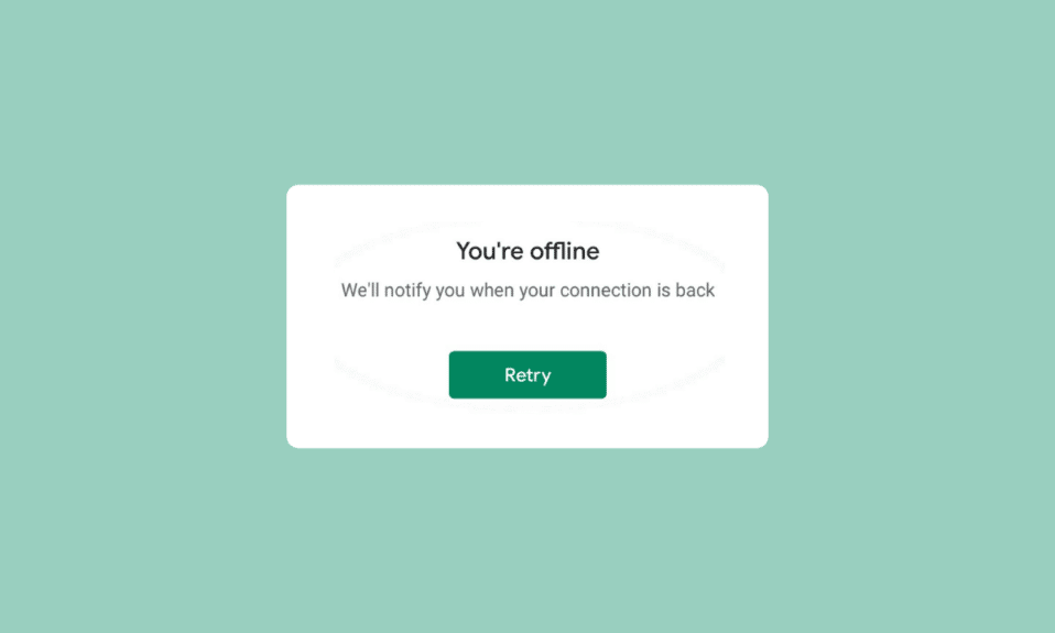 Arreglar Google para Android muestra un problema sin conexión