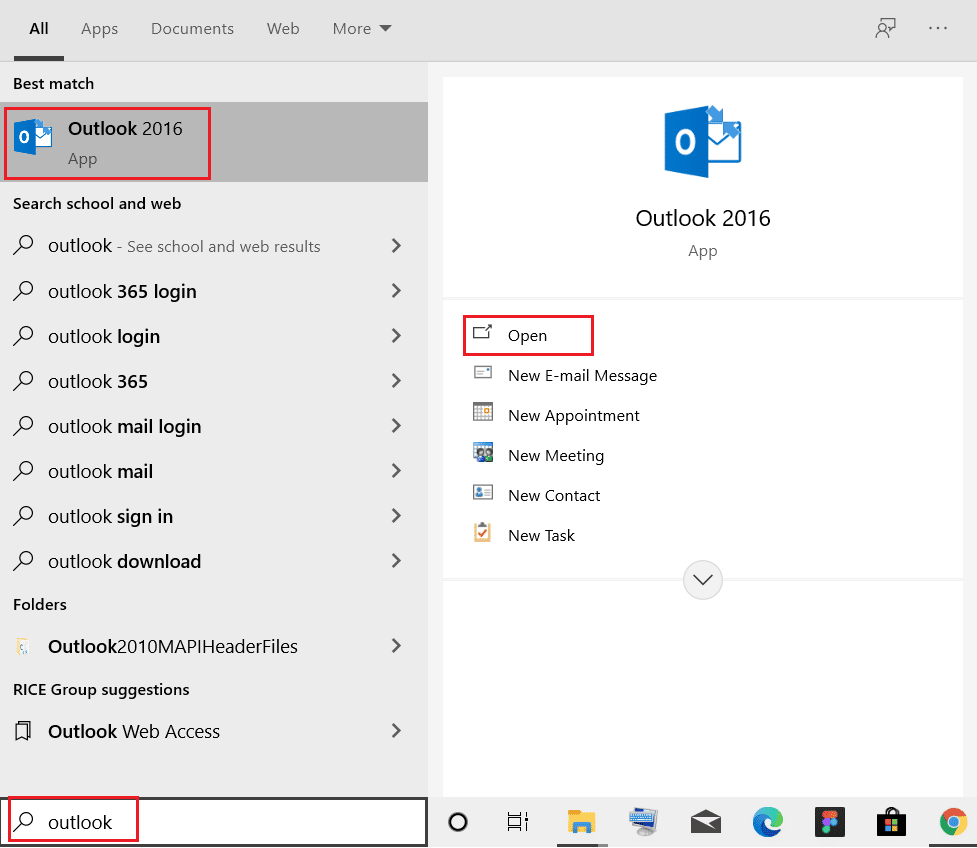 abrir Outlook
