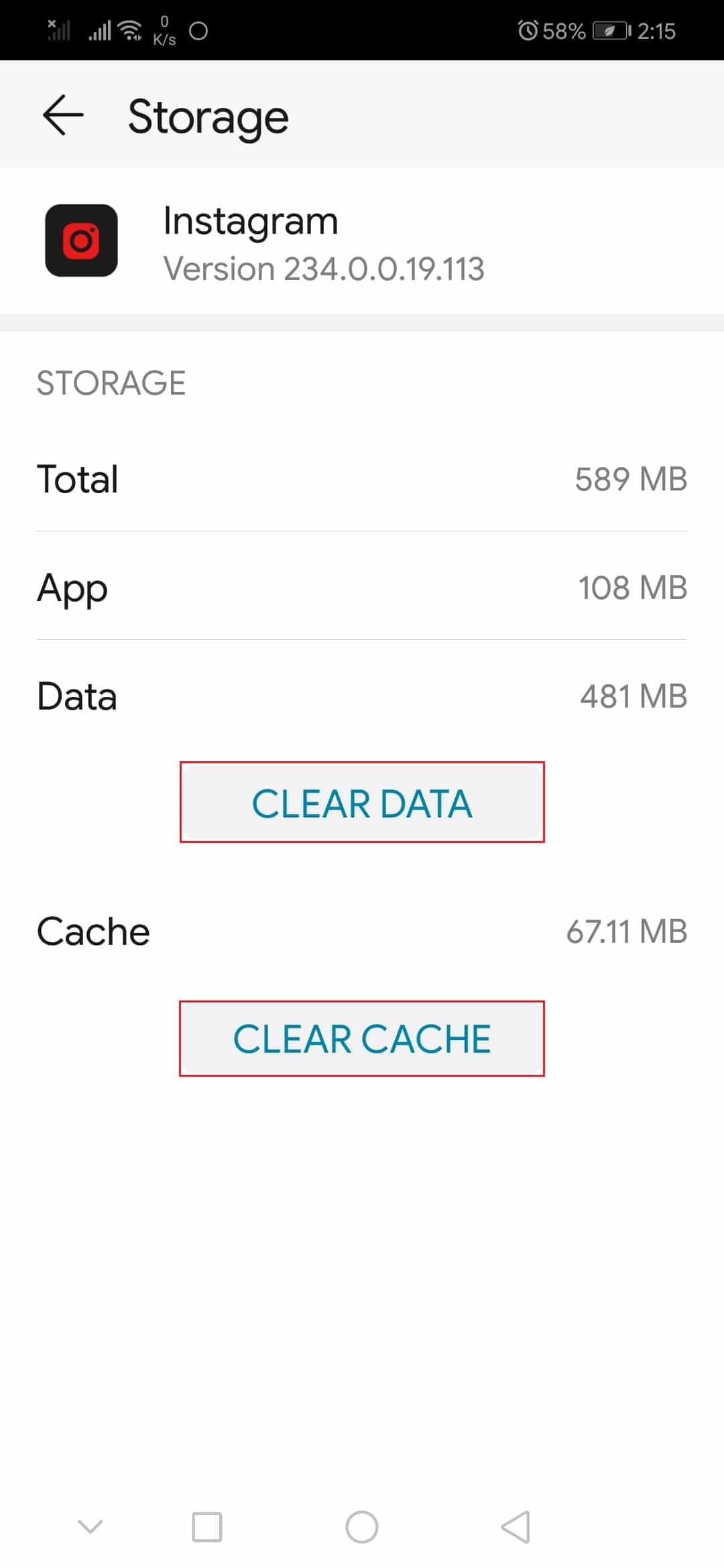 Borrar caché en teléfono Android | Cómo arreglar las vistas de la historia de Instagram que no se muestran