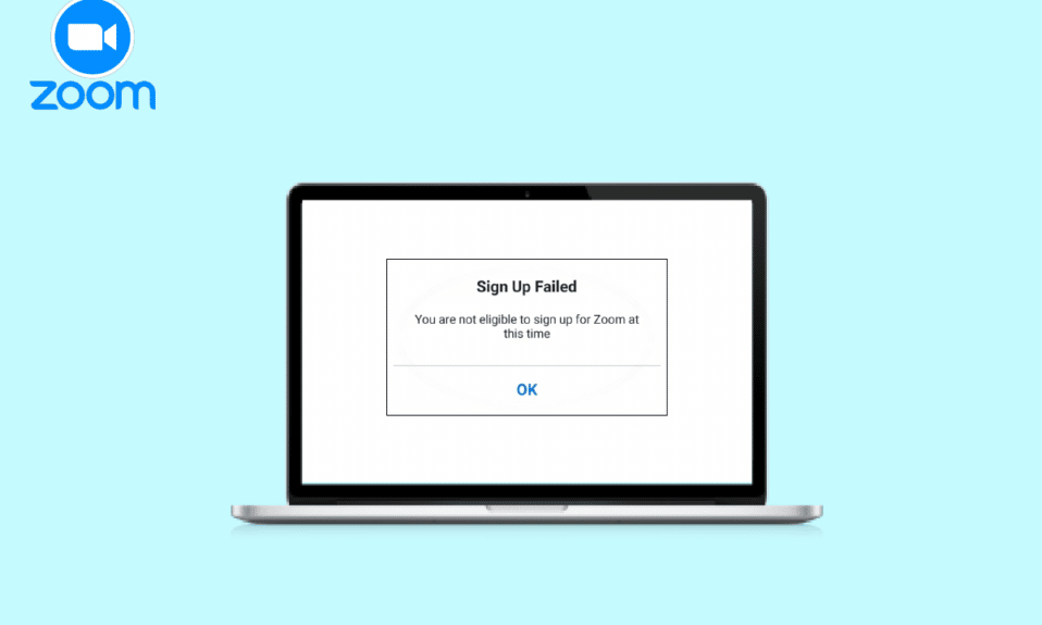 Fix Zoom dice que no es elegible para registrarse en Zoom en este momento