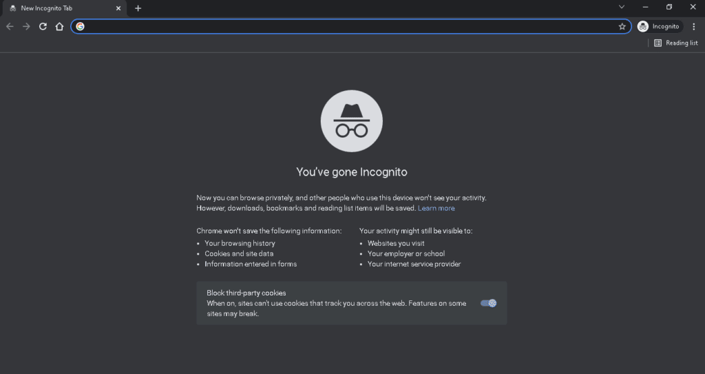 Usa el modo de incógnito.  Fix Zoom dice que no es elegible para registrarse en Zoom en este momento
