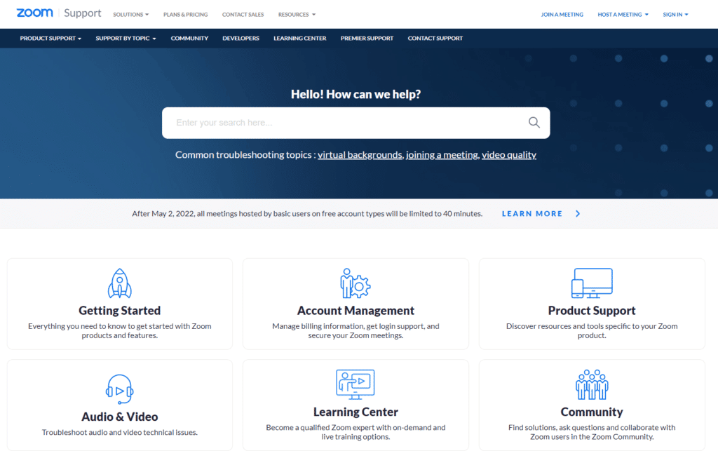 Póngase en contacto con el soporte de Zoom.  Fix Zoom dice que no es elegible para registrarse en Zoom en este momento