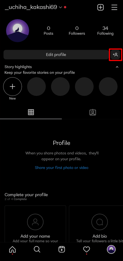 Cierre la aplicación y luego vaya a Configuración nuevamente como se explicó anteriormente.  Elija Descubrir personas.  |  Cómo rastrear la ubicación de una cuenta de Instagram