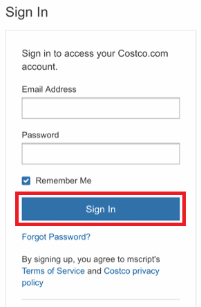 Inicie sesión en su cuenta tocando el icono de la tarjeta de membresía.