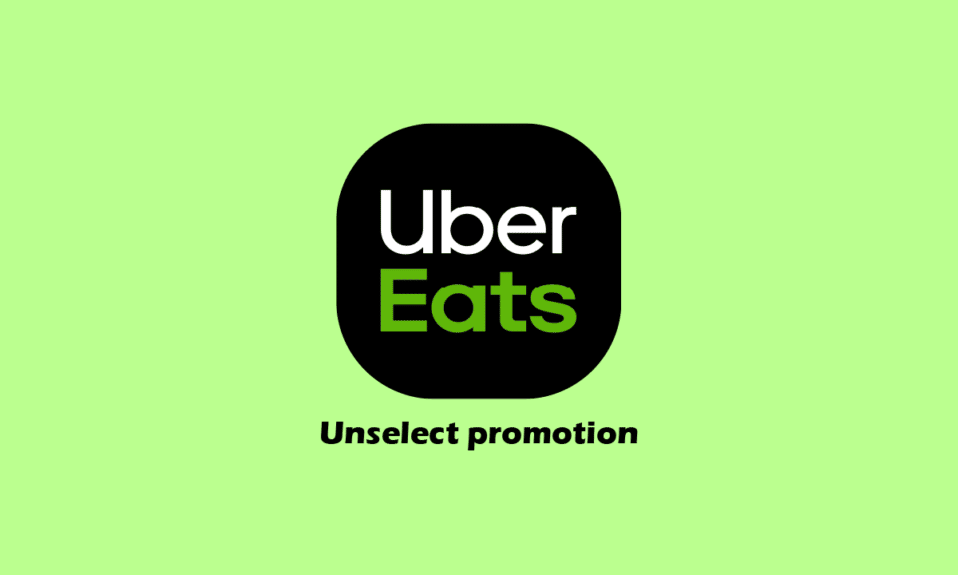 Cómo deseleccionar la promoción en Uber Eats