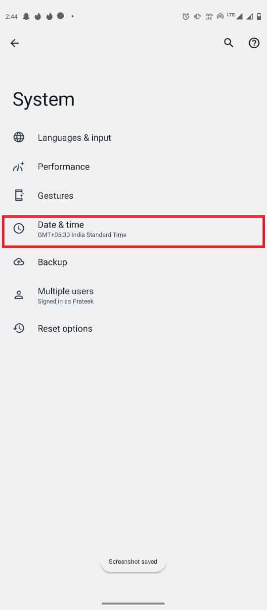 toca Fecha y hora.  Arreglar el formato de archivo de WhatsApp no ​​compatible con Android