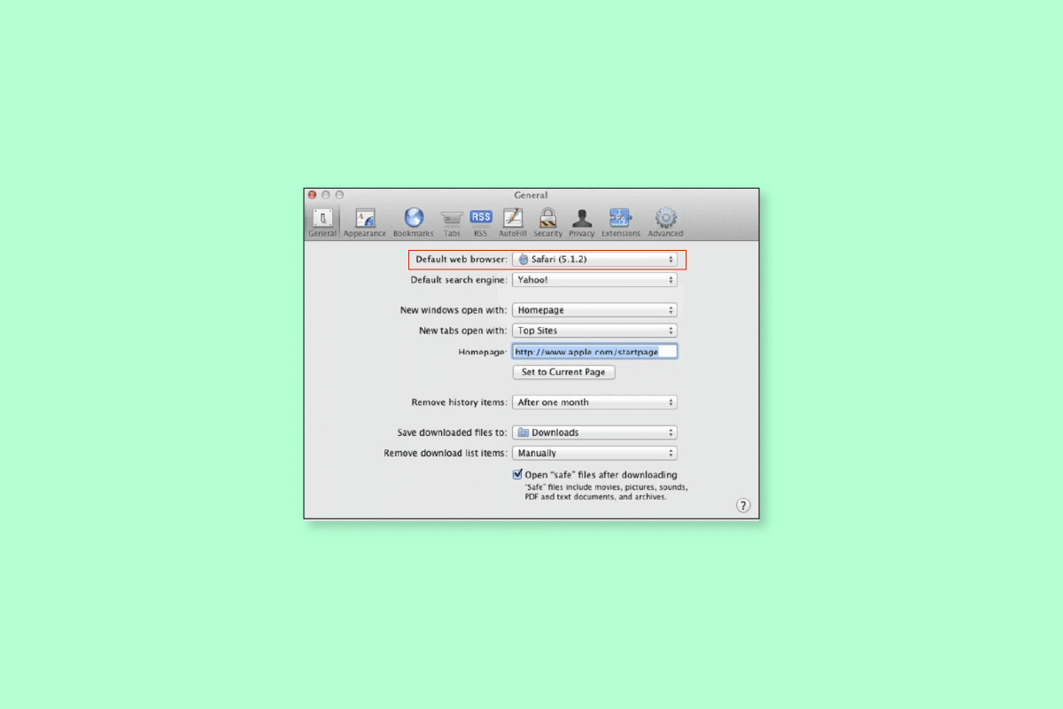 Cómo cambiar mi página de inicio predeterminada en Safari