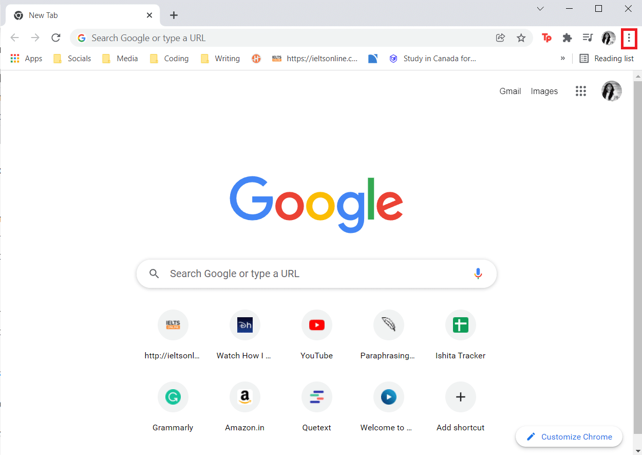 Navegador Chrome, haga clic en los 3 puntos | deshabilitar el caché en las herramientas para desarrolladores de Chrome