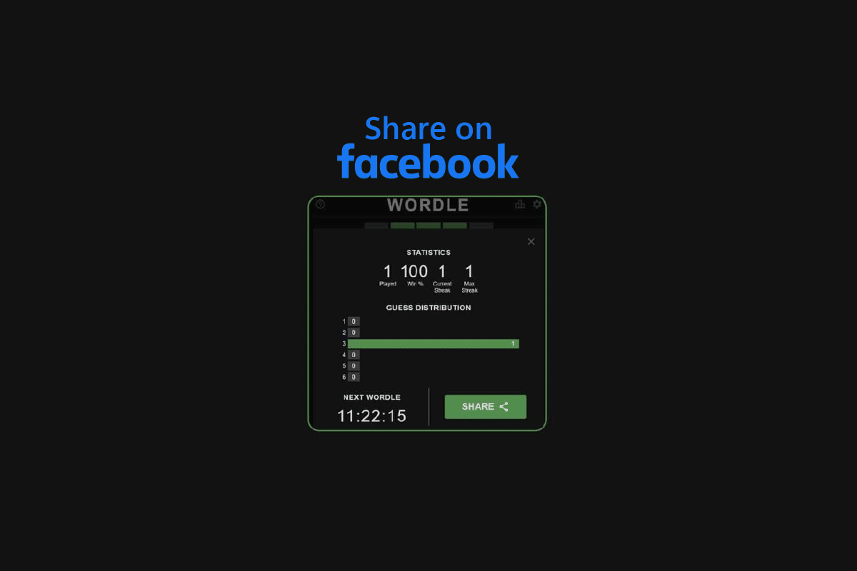 Cómo publicar resultados de Wordle en Facebook