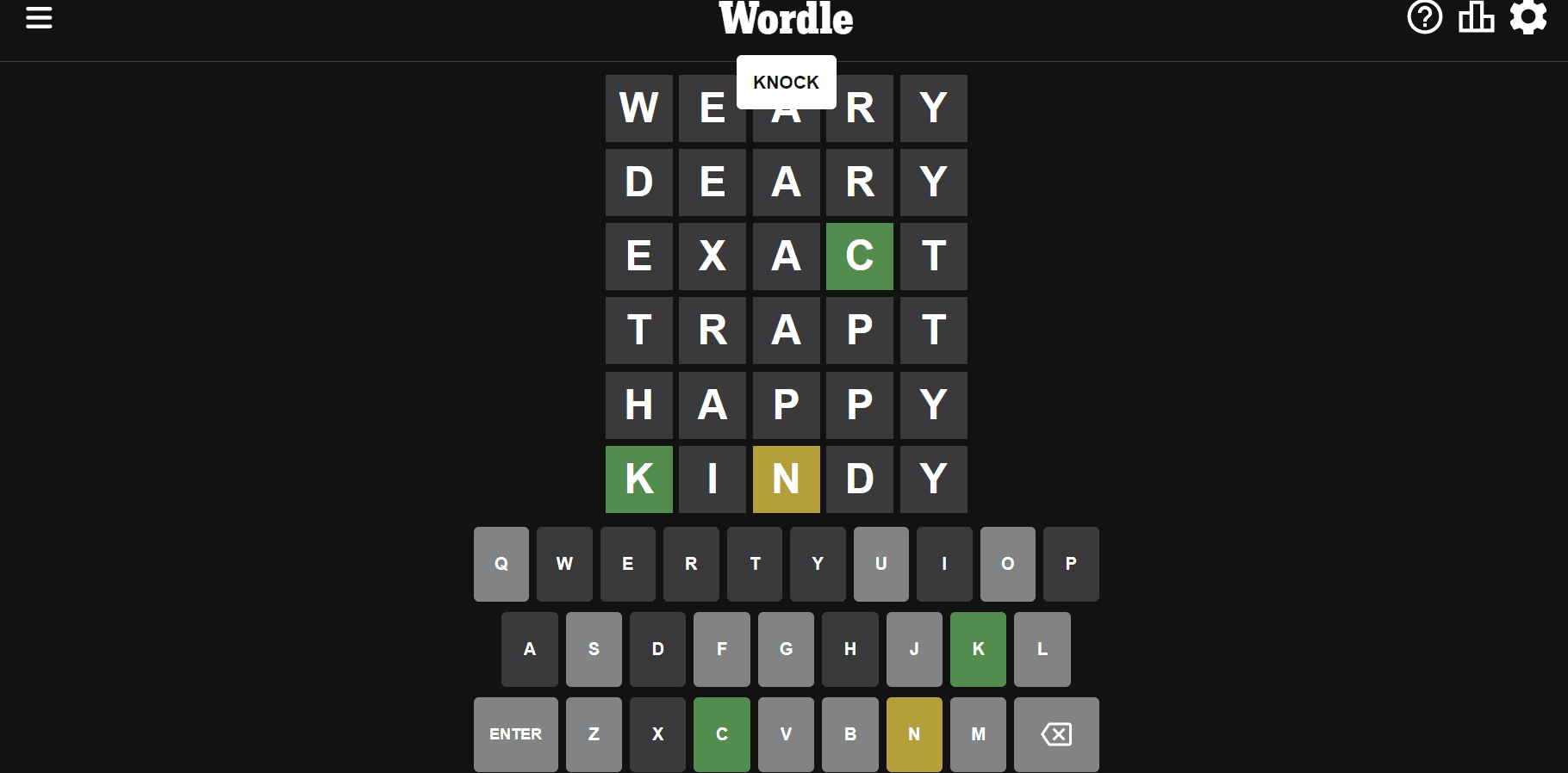 Juega el juego de Wordle del día.