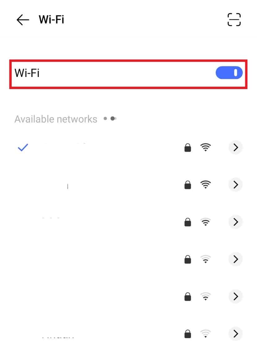 Desactiva Wi-Fi |  YouTube error 400 en Android