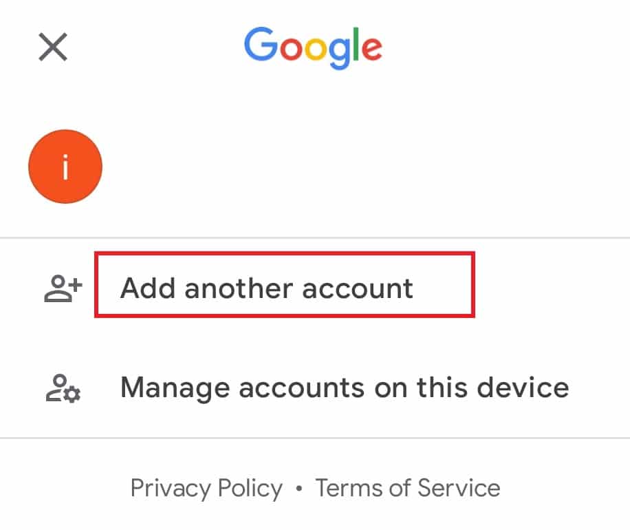 Seleccione Agregar otra cuenta |  YouTube error 400 en Android