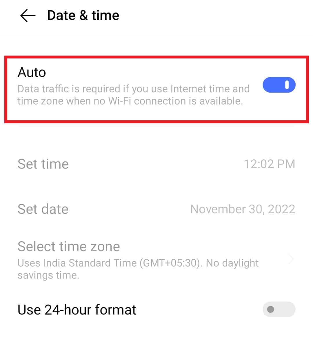 Activar Automático |  YouTube error 400 en Android