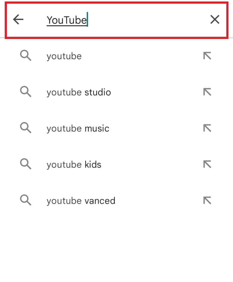 Ingresa a YouTube |  YouTube error 400 en Android