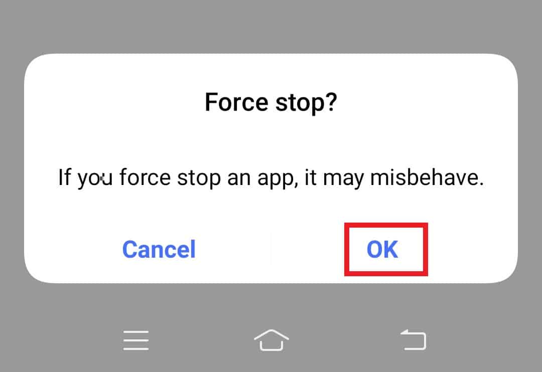 Toque Aceptar |  YouTube error 400 en Android