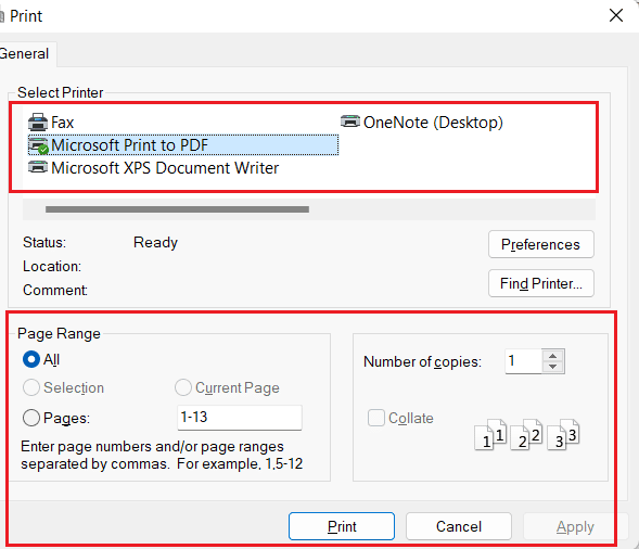 Seleccione la configuración de impresión preferida | No puedo imprimir desde Chrome