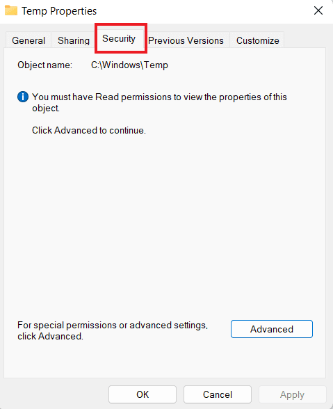 En Seguridad, haga clic en Editar