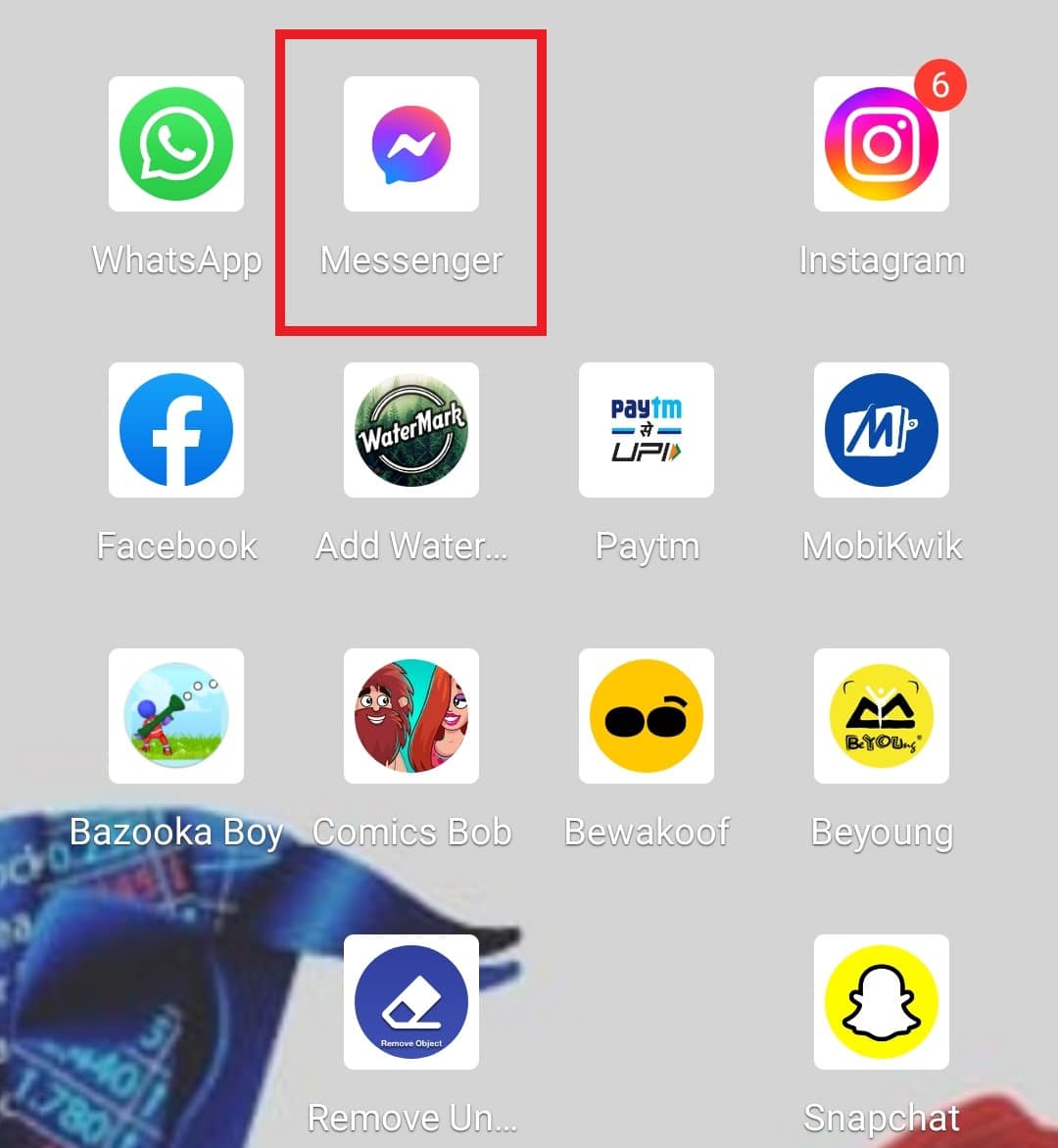 Inicie la aplicación Messenger