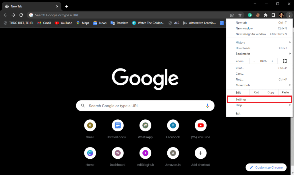 Configuración de lanzamiento 