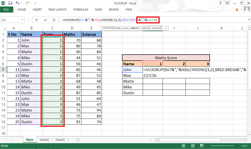 Para combinar value1 con la siguiente columna, agregue un ampersand (&) con un separador (,) 